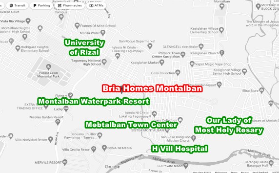 Bria Homes Montalban near Camella Sierra