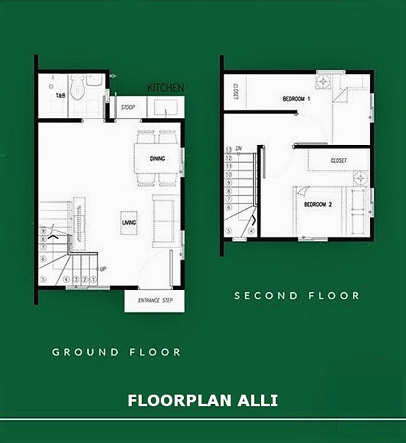 Alli Floor Plan House and Lot in Antipolo