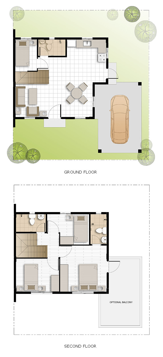 Dani Floor Plan House and Lot in Antipolo