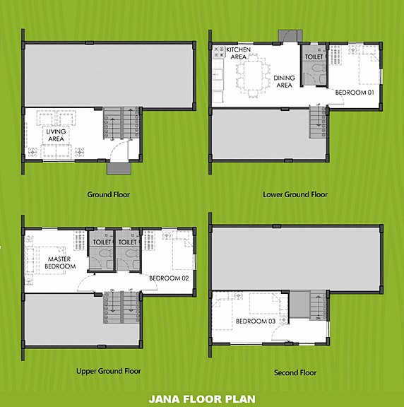 Janna Floor Plan House and Lot in Antipolo